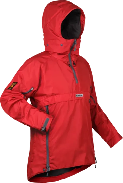 Womens Velez Adventure Smock Fire Womens Waterproof Hiking Jacket Angled