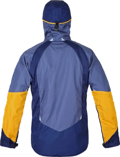 Mens Mountaineering Waterproof Smock Paramo Velez Evolution Midnight Gold Indigo Back