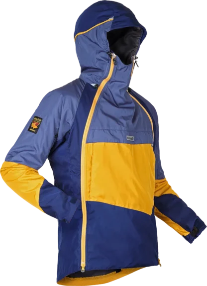 Mens Mountaineering Waterproof Smock Paramo Velez Evolution Midnight Gold Indigo Side