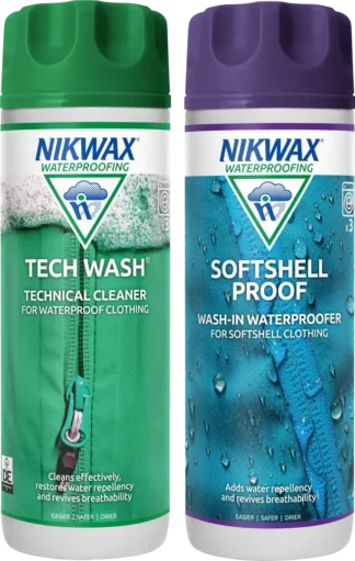 Nikwax Tech Wash and Softshell Proof Twin Pack